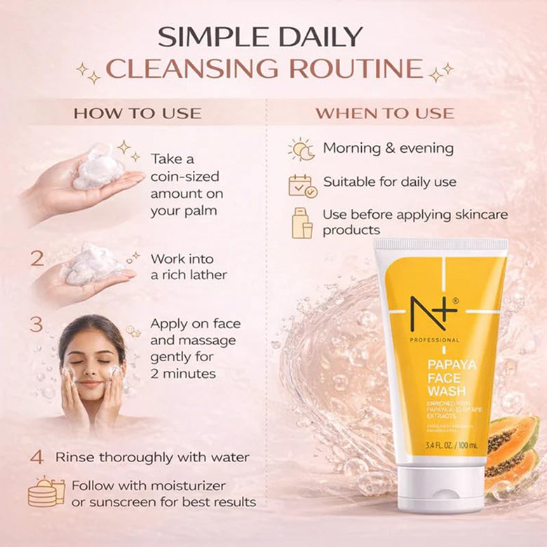 N+ Papaya Face Wash 100ML
