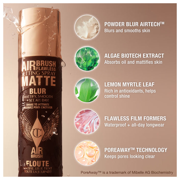 Charlotte Tilbury Airbrush Flawless Setting Spray Matte Blur