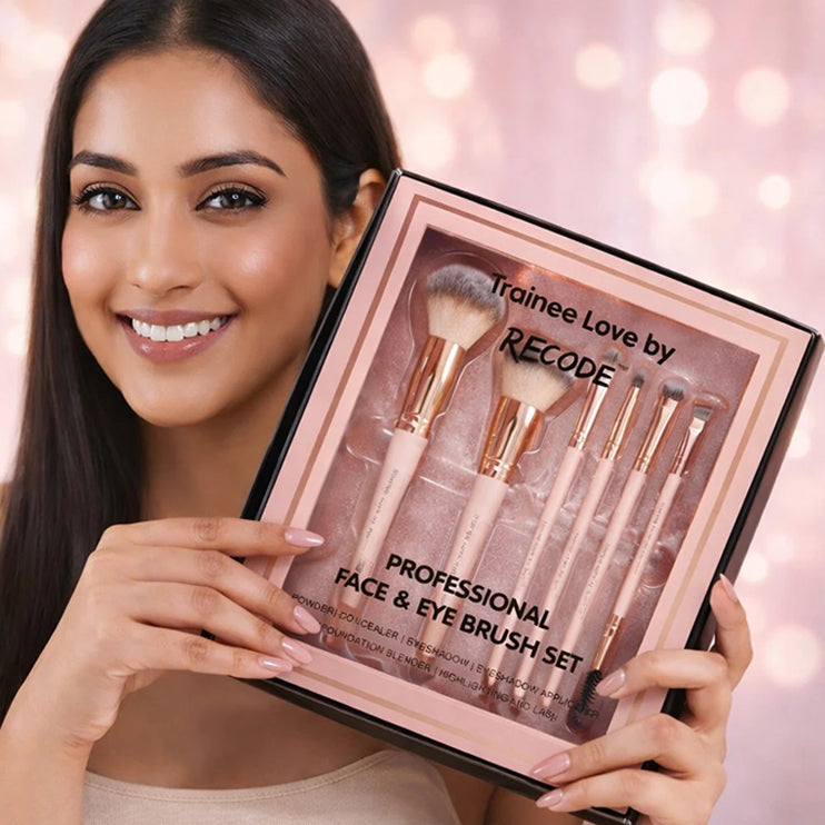Recode Trainee Love Face & Eye Brush Set 6 Pcs