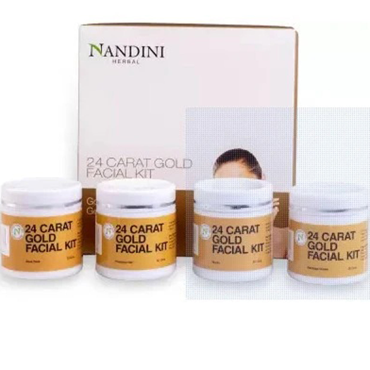 Nandini Herbal 24 Carat Gold Facial Kit 210GM+15ML