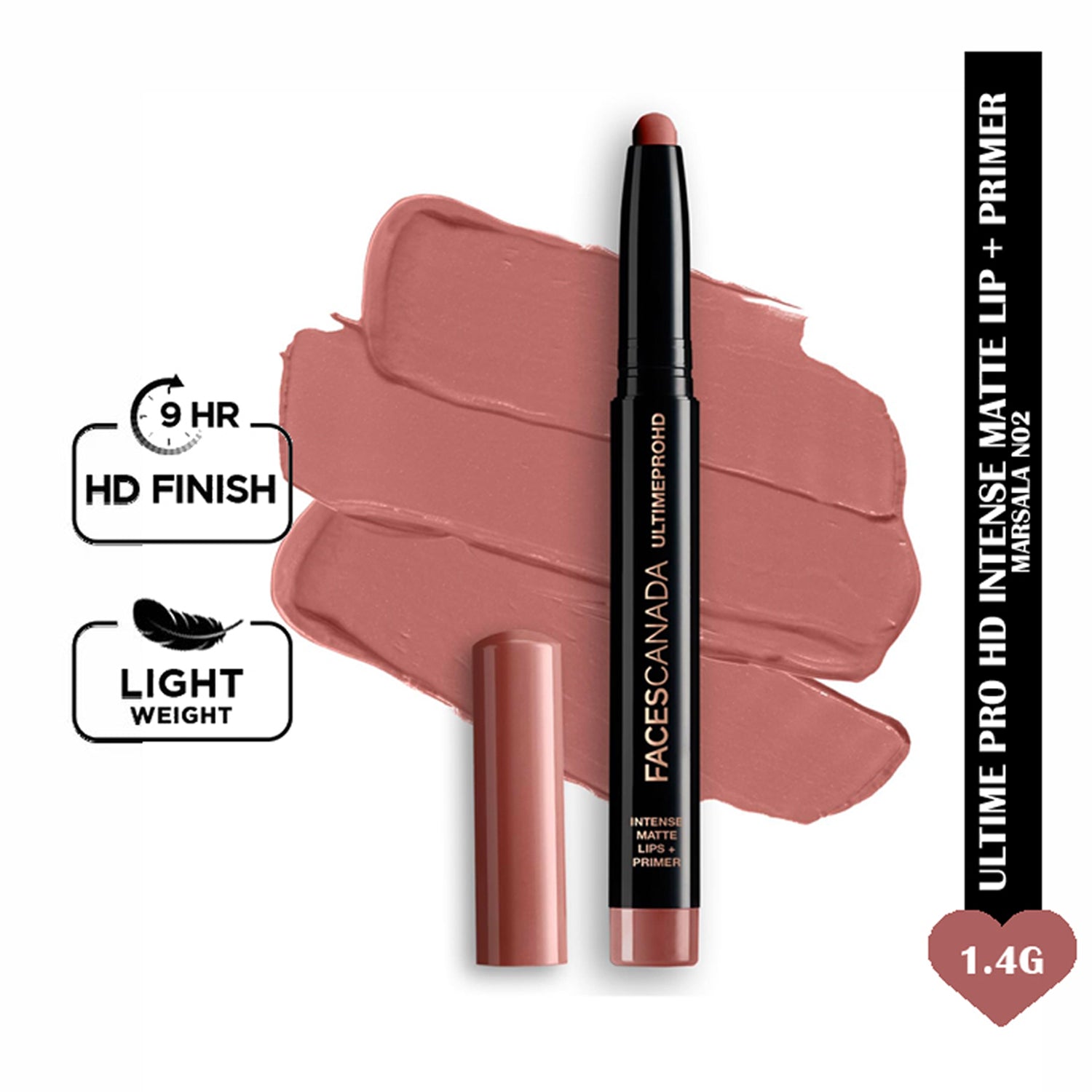 Faces Ultime Pro Hd Intense Matte Lips Plus Primer1.4G