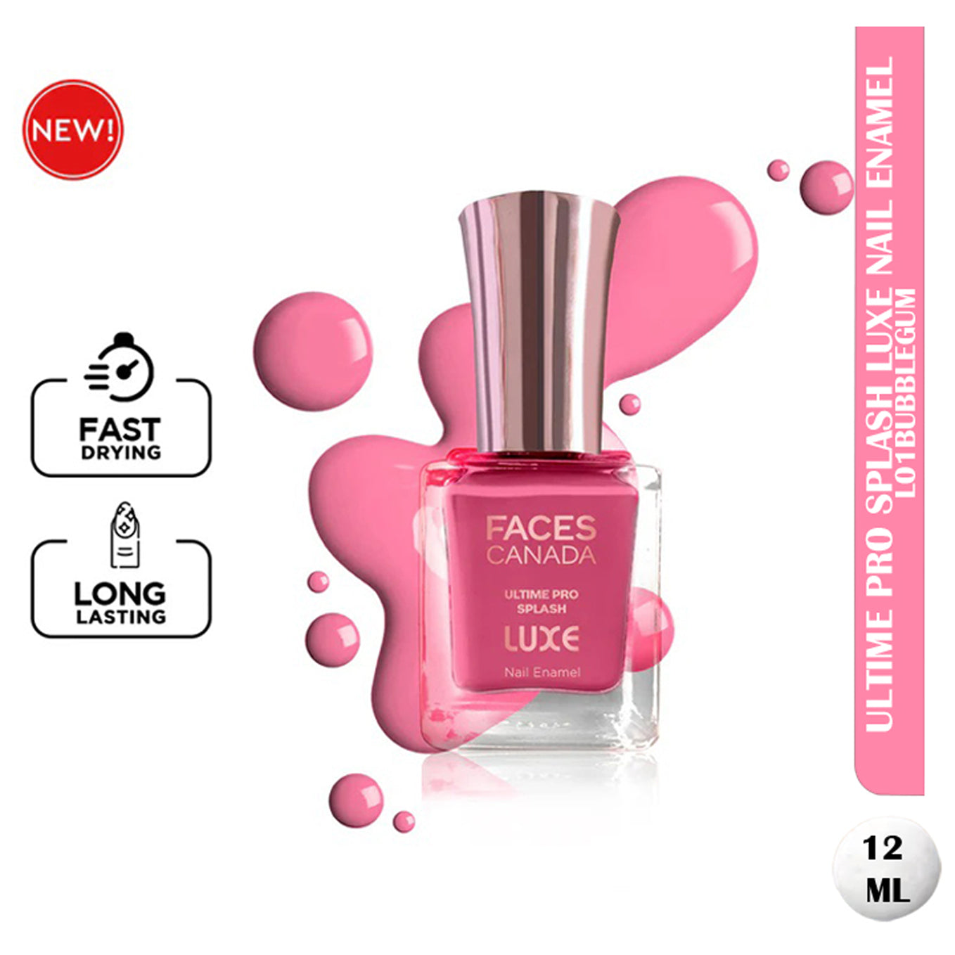 Faces Ultime Pro Splash Luxe Nail Enamel 12Ml