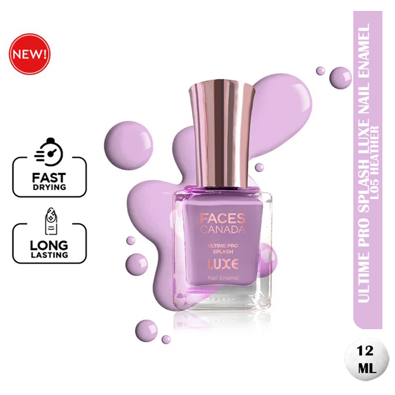Faces Ultime Pro Splash Luxe Nail Enamel 12Ml