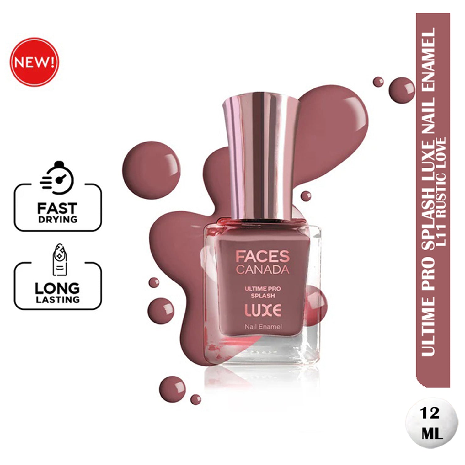 Faces Ultime Pro Splash Luxe Nail Enamel 12Ml