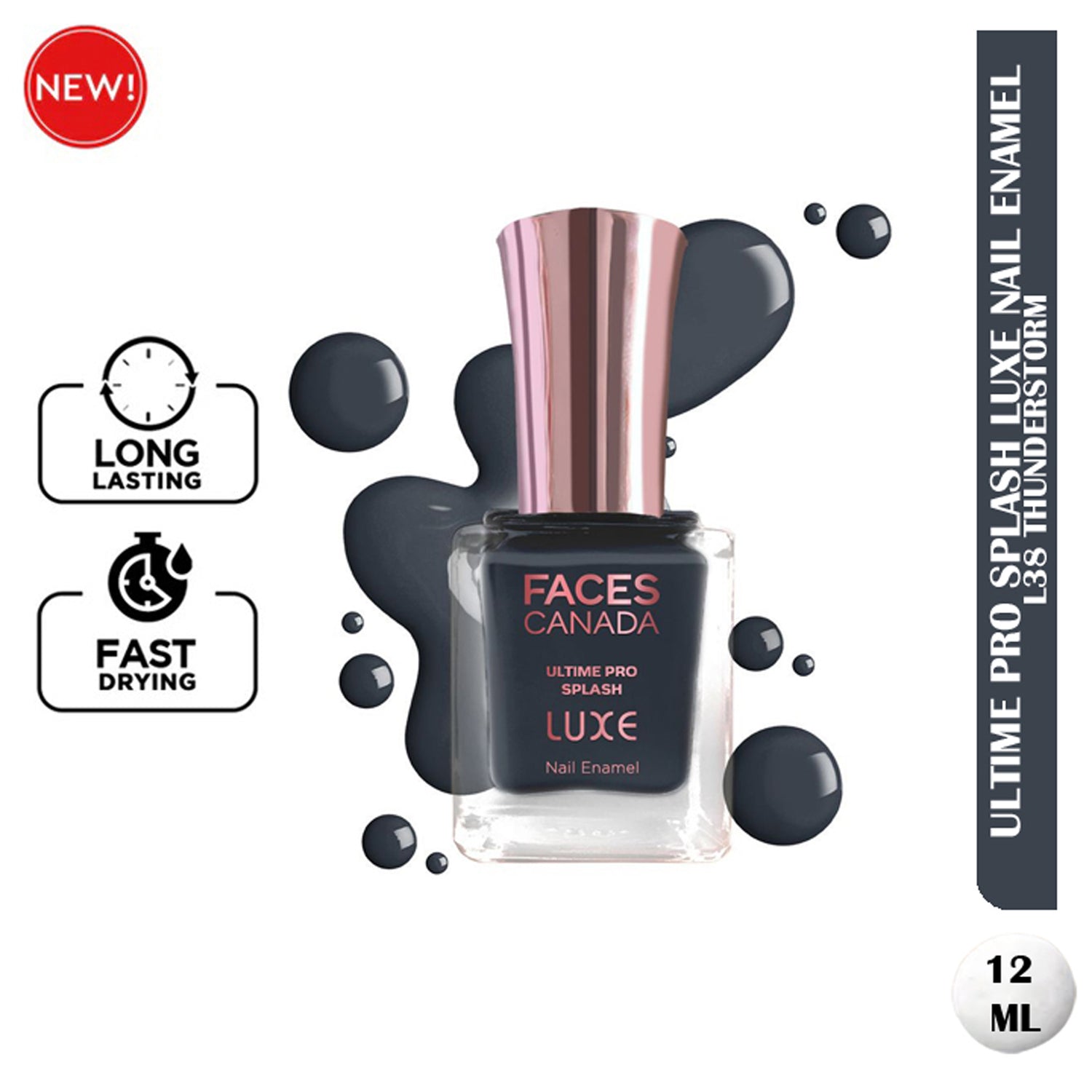 Faces Ultime Pro Splash Luxe Nail Enamel 12Ml