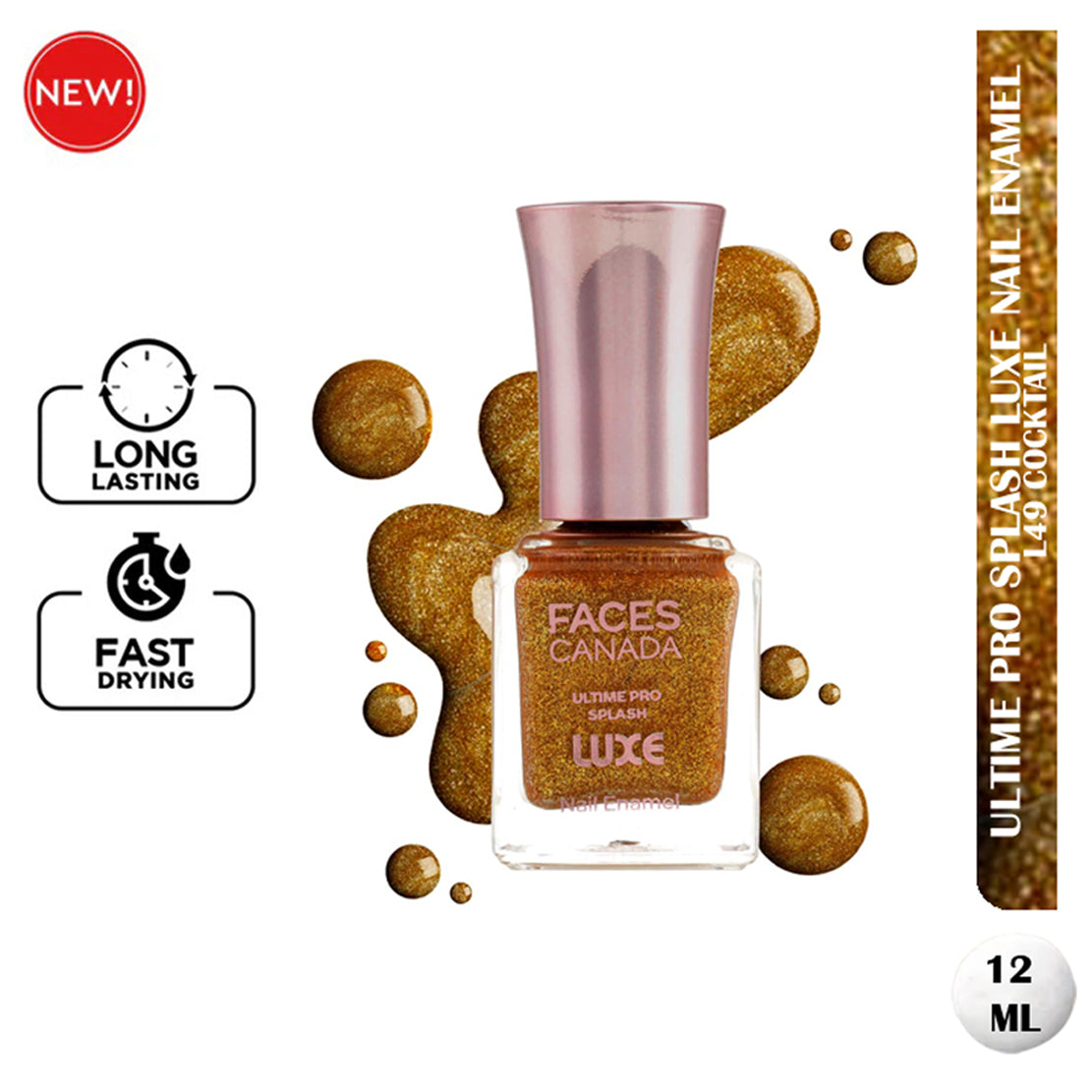 Faces Ultime Pro Splash Luxe Nail Enamel 12Ml