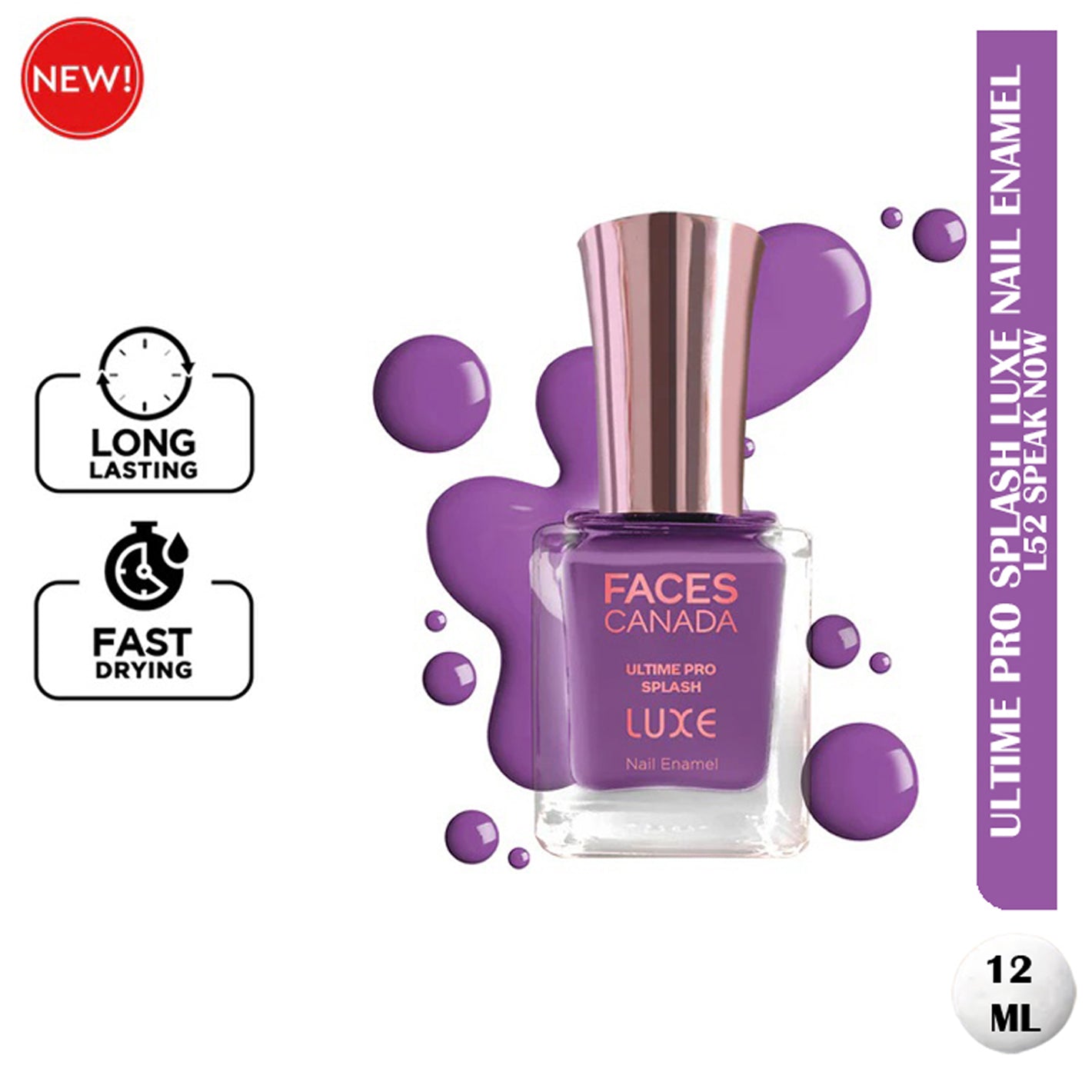 Faces Ultime Pro Splash Luxe Nail Enamel 12Ml