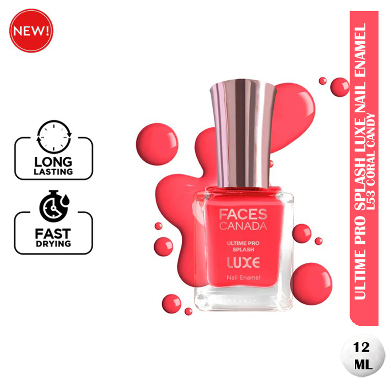 Faces Ultime Pro Splash Luxe Nail Enamel 12Ml