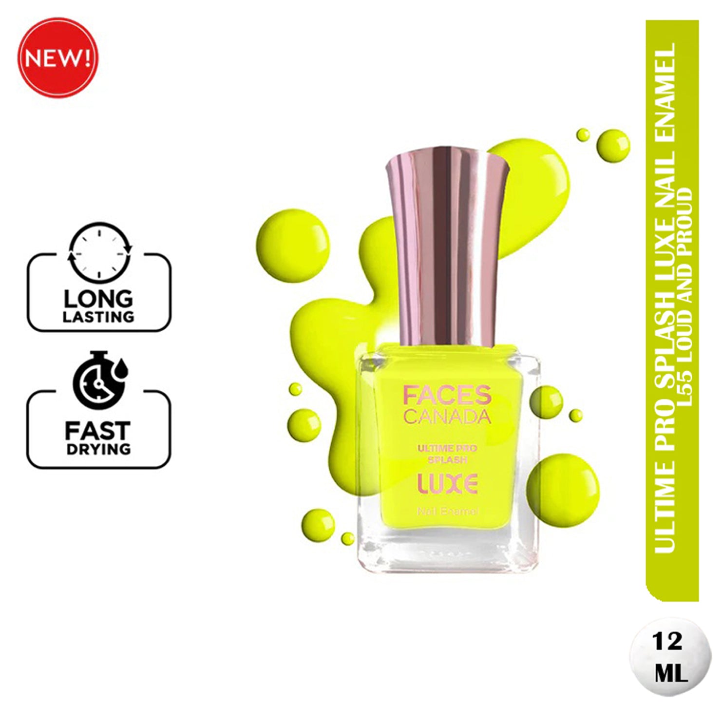 Faces Ultime Pro Splash Luxe Nail Enamel 12Ml