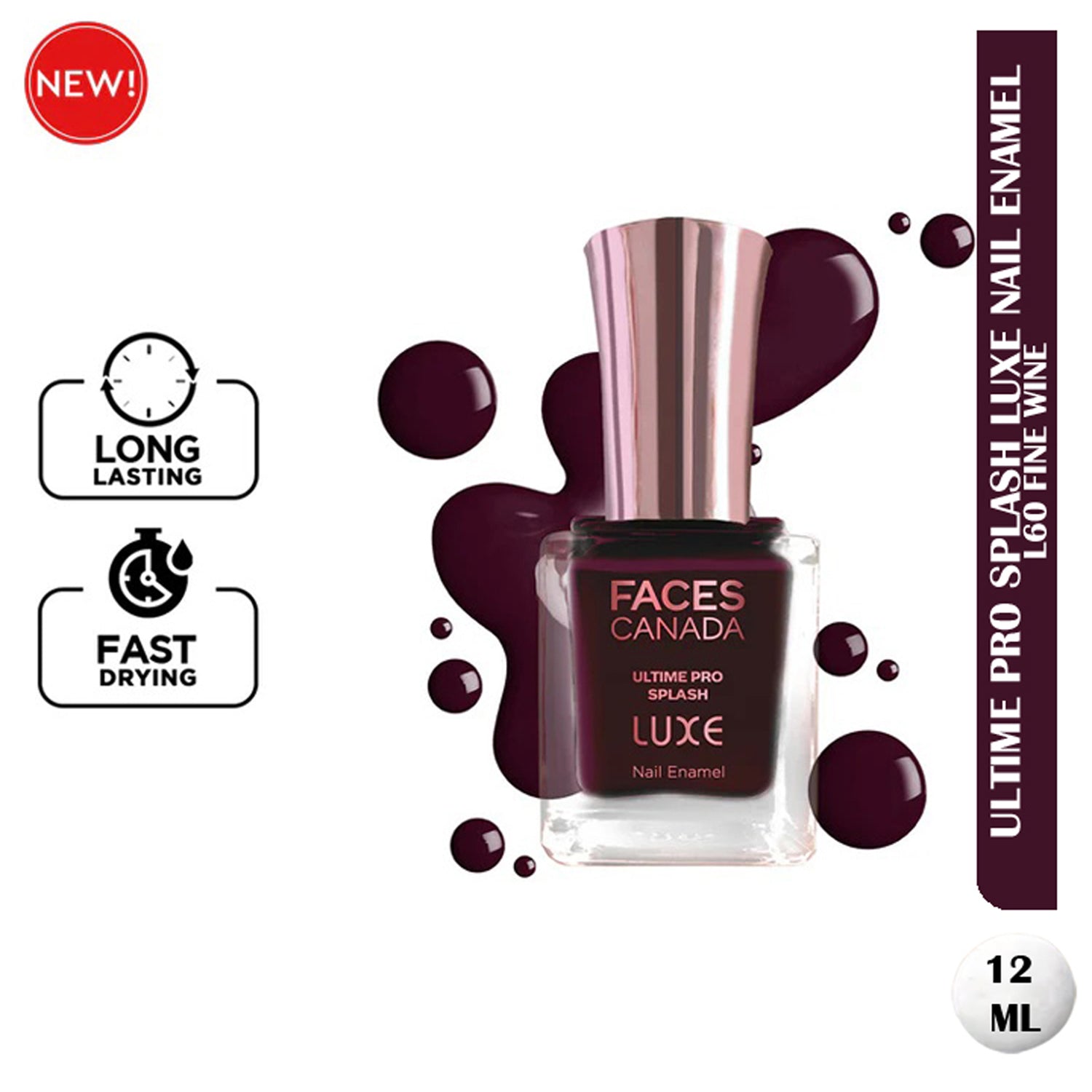 Faces Ultime Pro Splash Luxe Nail Enamel 12Ml