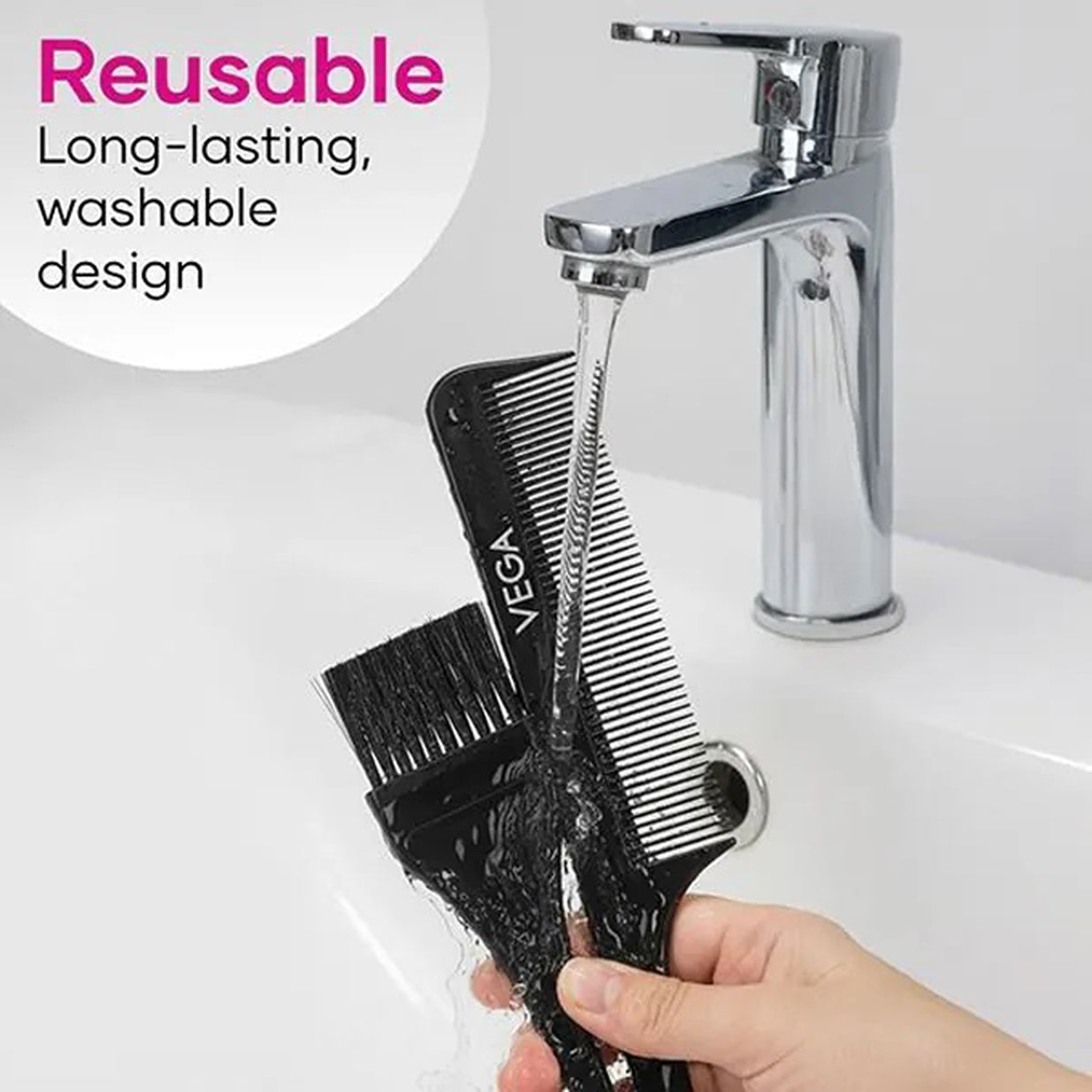 Vega Hair Coloring Brush With Tail Comb MB-03