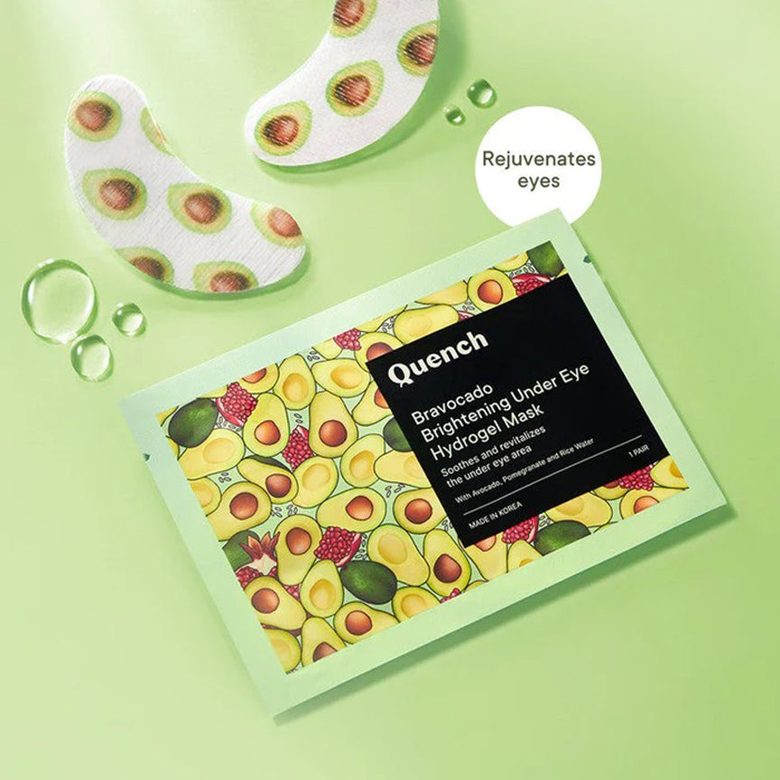 Quench Bravocado Brightening Under Eye Hydrogel Mask