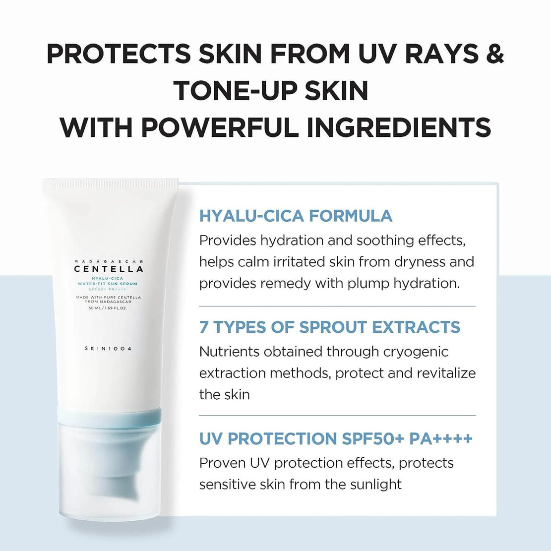 Skin 1004 Madagascar Centella Hyalu-Cica Water-Fit Sun Serum 50ml