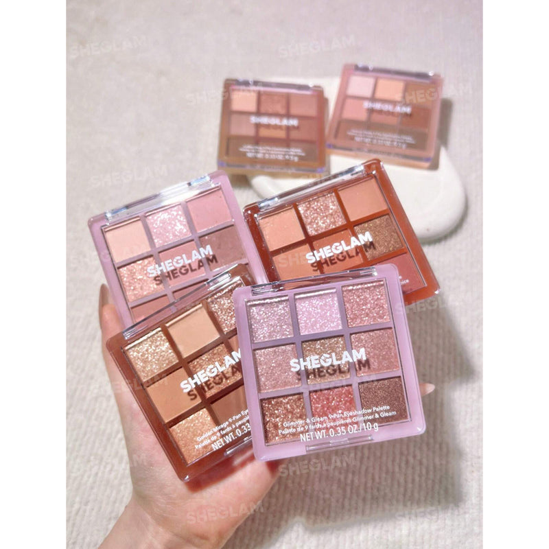 Sheglam Glimmer & Gleam 9 Pan Eyeshadow Palette 10g