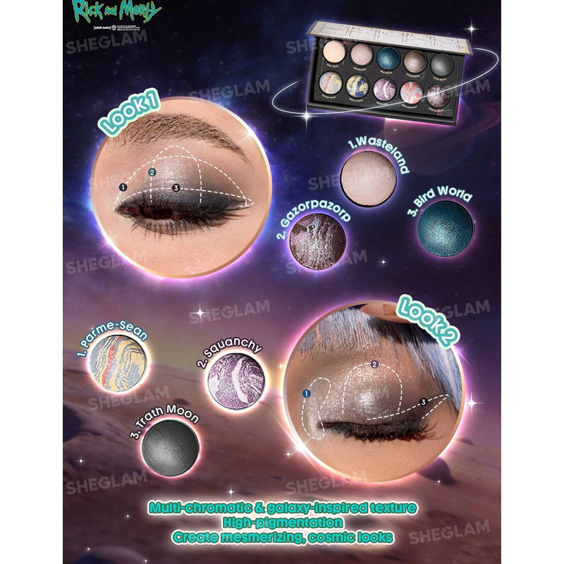 Sheglam Rick And Morty The Adventures Of Morty Baked Color Palette 11g