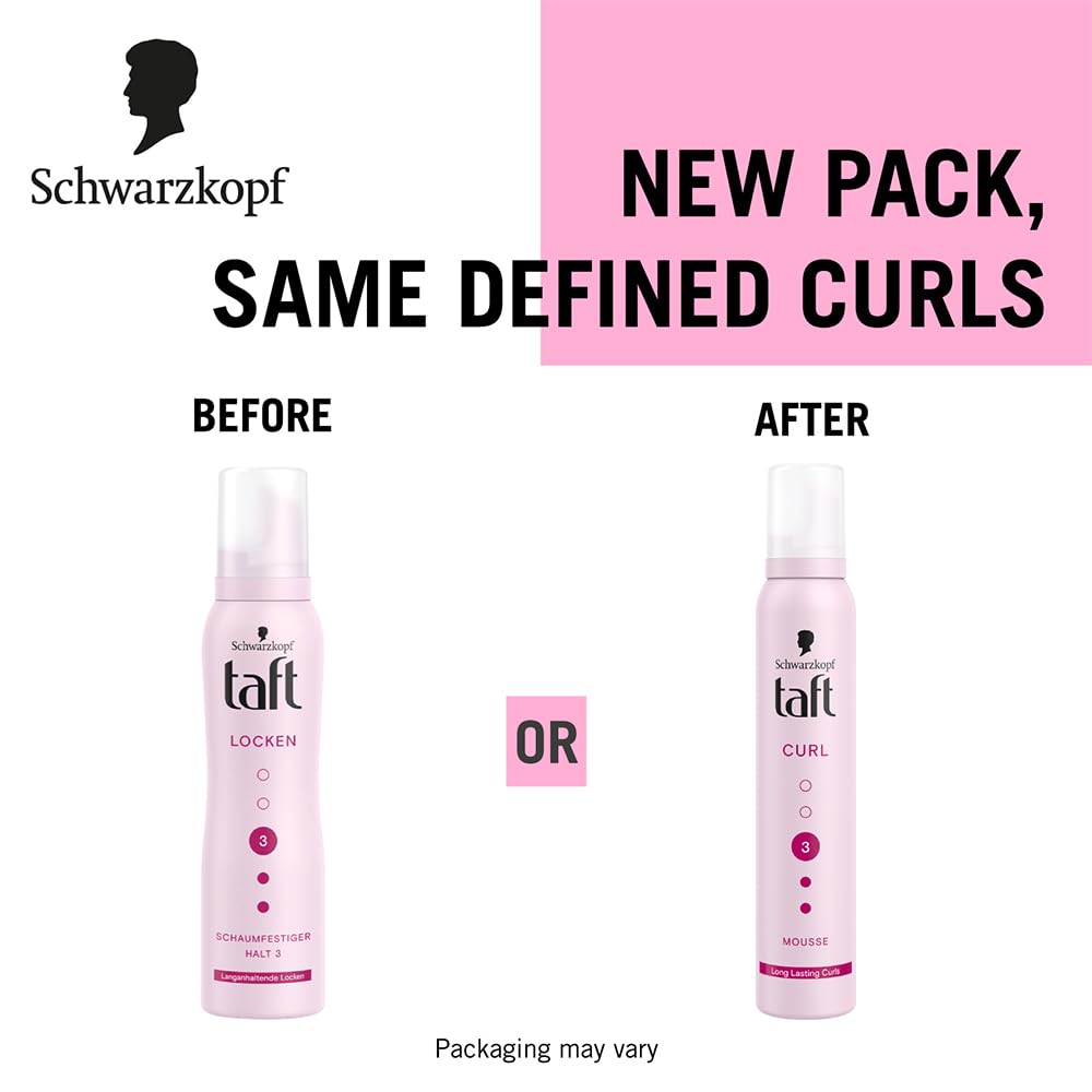 Schwarzkopf Taft Curl Hold 3 Hair Mousse