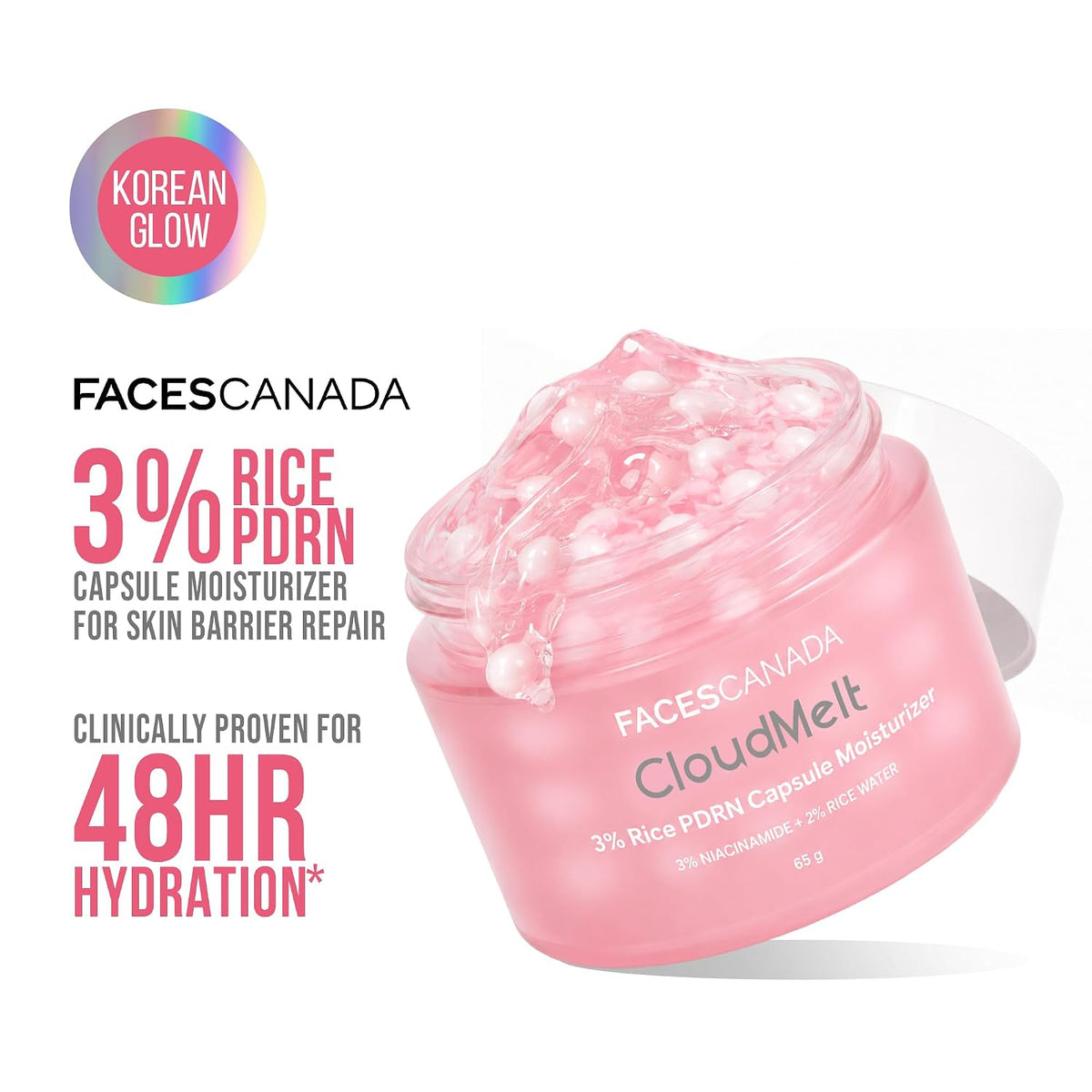 Faces Canada CloudMelt 3Per Rice PDRN Capsule Moisturizer 65G