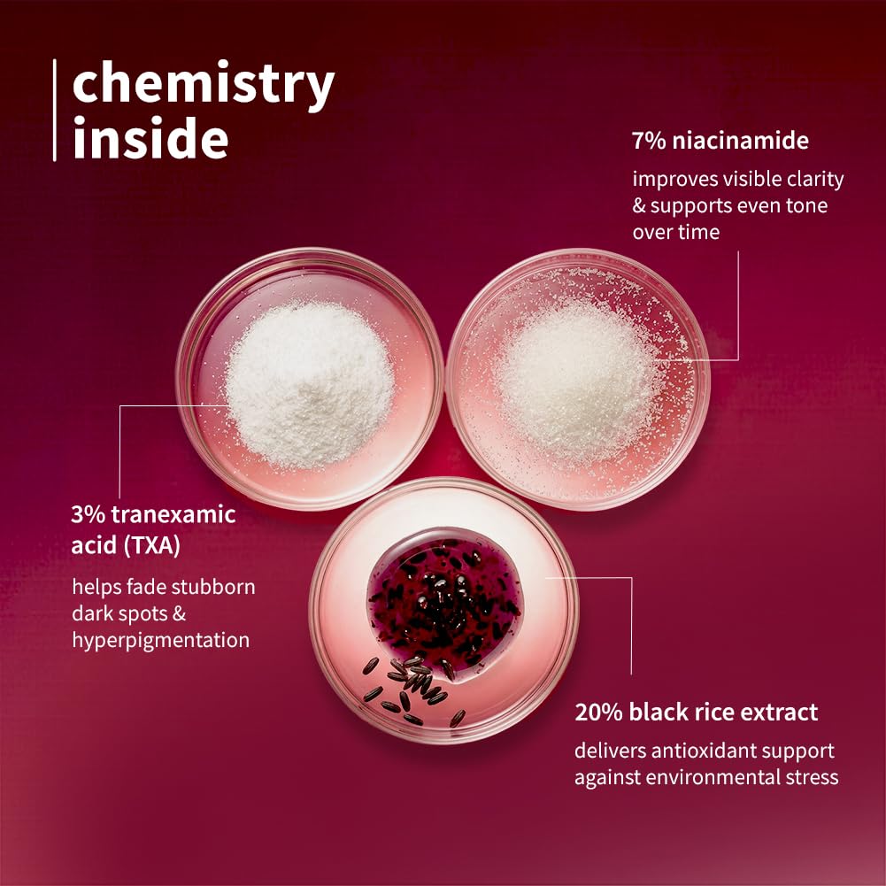 Plum Black Rice & 10Per Niacinamide-TXA Night Clarity Jelly Serum