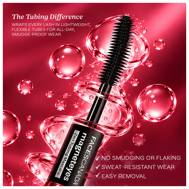 Faces Magneteyes 2-in-1 Tubing Mascara Black 8 ml