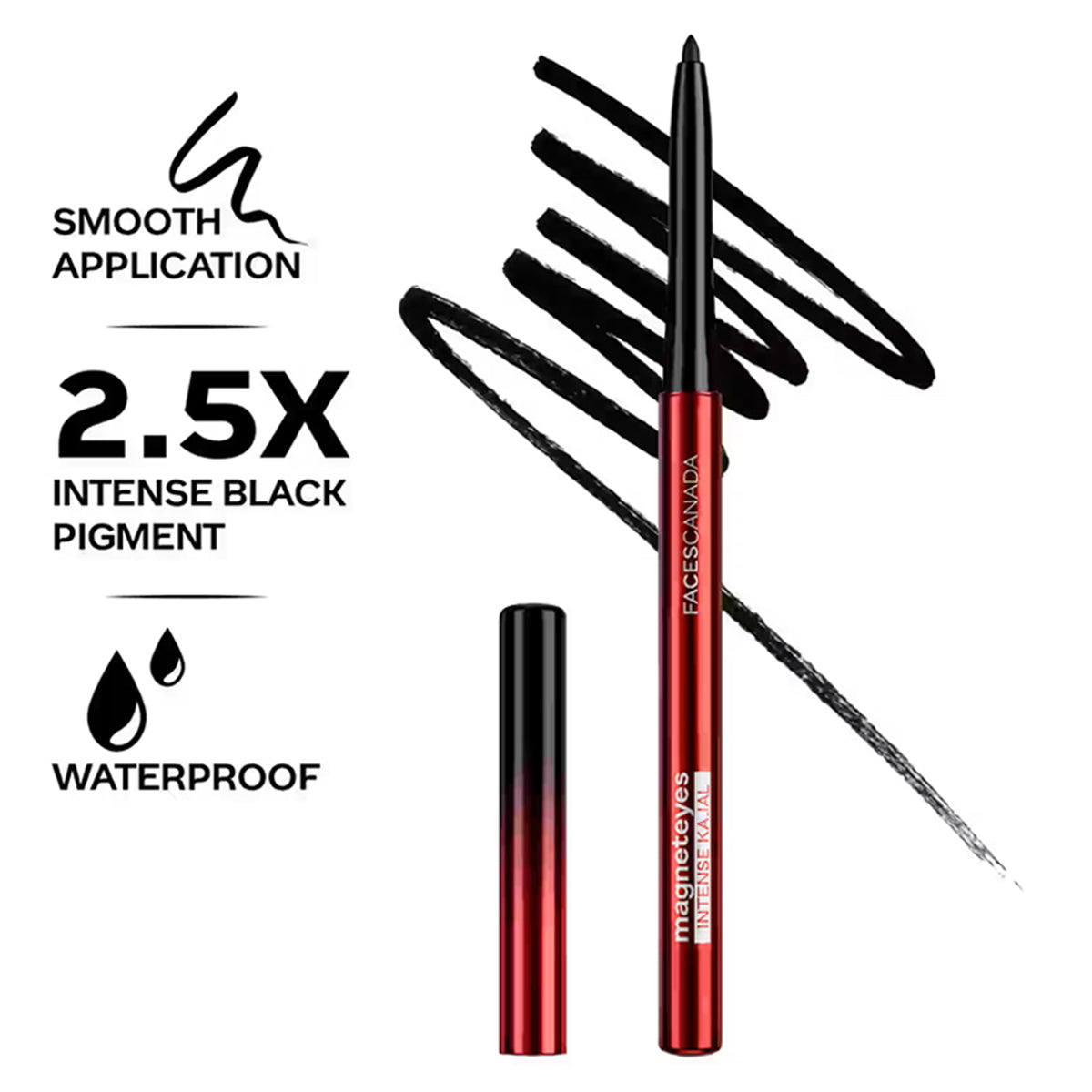 Faces Magneteyes Intense Kajal Black Eclipse 0.30 gm