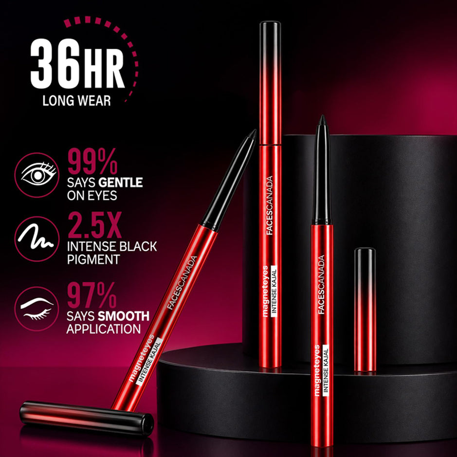 Faces Magneteyes Intense Kajal Black Eclipse 0.30 gm