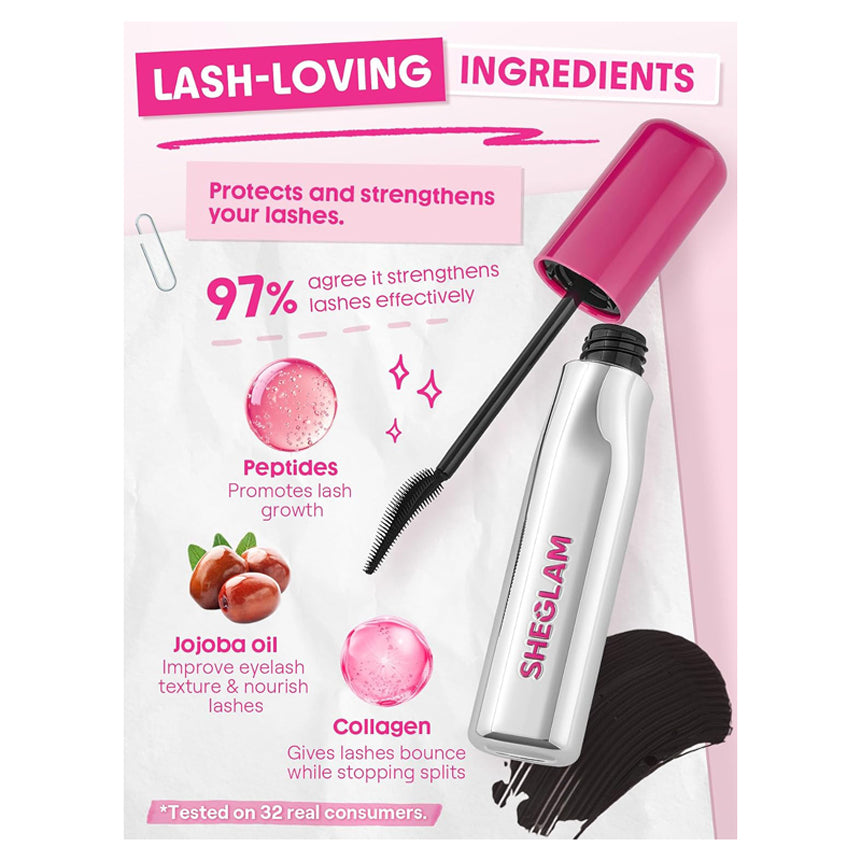 Sheglam Lashlighter Up & Out Mascara 8ML- Black