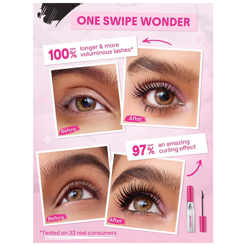 Sheglam Lashlighter Up & Out Mascara 8ML- Black