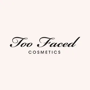 Too Faced Festive Sale offer banner, flat 25% off full sizes and flat 15% off mini sizes