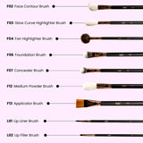 Felic 21 Brush Set Little Luxe Brush Set (Set Of 19)