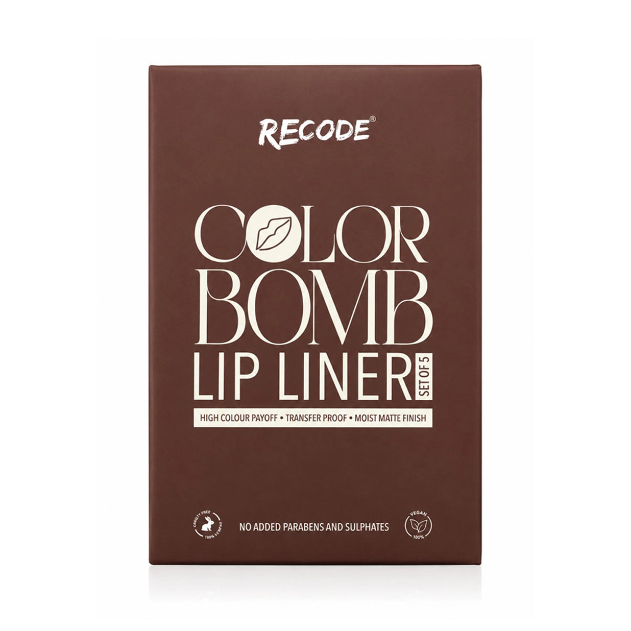 Recode Color Bomb Lip Liner Set of 5( 5 X 0.3 G)