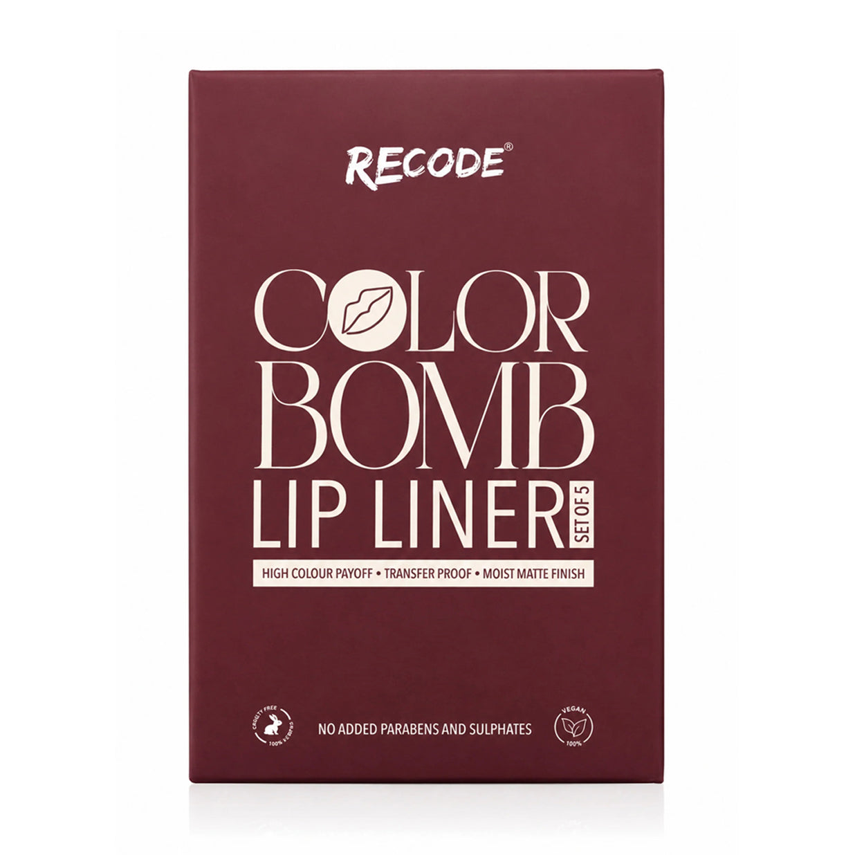Recode Color Bomb Lip Liner Set of 5( 5 X 0.3 G)