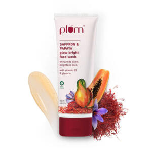 PLUM SAFFRON & PAPAYA GLOW BRIGHT FACE WASH WITH VITAMIN B5 100G