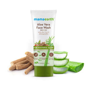 MAMAEARTH ALOE VERA FACE WASH FOR YOUTHFUL GLOW 100 ML