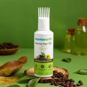 Mamaearth Henna Hair Oil With Henna & Coffee Oil 150 Ml