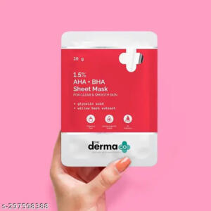 THE DERMA CO 1.5PER AHA + BHA SHEET MASK 20G