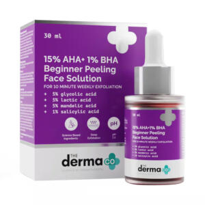 THE DERMA CO 15PER AHA+1PER BHA BEGINNER FACE PEELING SOLUTION 30ML