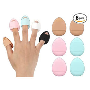 IMPACT BEAUTY FINGER ROUND PUFF 6PCS SET