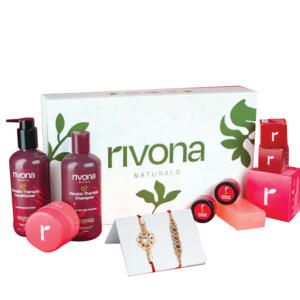 RIVONA THE PINK BOX GIFT SET-HAIR AND FACE CARE SET X6