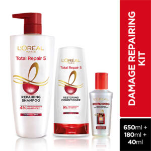LOREAL PARIS TOTAL REPAIR 5 DAMAGE REPAIR KIT WITH KERATIN