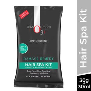 O3+ Damage Remedy Hair Spa Kit With Argan Oil Mask For Hair Fall Control(30G+30Ml)
