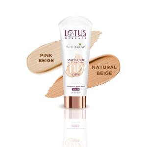 Lotus Herbals Whiteglow Matte Look All In One Dd Cream Spf 20 - Pink Beige
