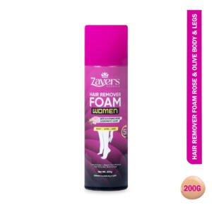 Zavers Hair Remover Foam Rose & Olive Body & Legs